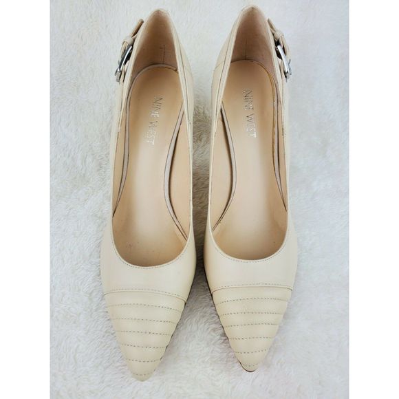 Nine West Shoes - Nine West High Heel Shoes Size 8M Beige